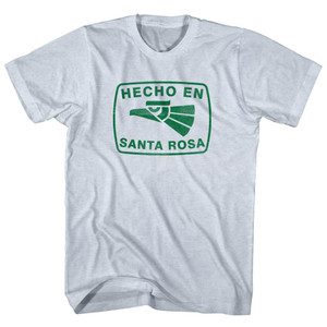 Hecho En Santa Rosa Eagle Adult Tri-Blend T-shirt - Athletic White