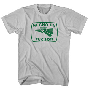 Hecho En Tucson Eagle Adult Cotton T-shirt - Cool Grey
