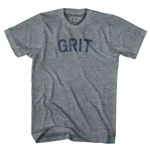 Adult Small - Grit Adult Tri-Blend T-Shirt - Athletic Grey - Final Sale Z77