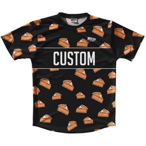 Pumpkin Pie Custom Running Shirt Track Cross Made In USA - Black