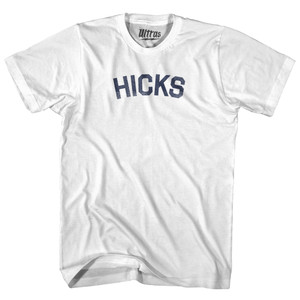 HICKS Womens Cotton Junior Cut T-Shirt - White