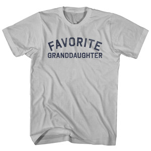 Favorite Granddaughter Adult Cotton T-shirt - Cool Grey