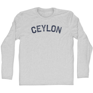 Ceylon Adult Cotton Long Sleeve T-shirt - Grey Heather