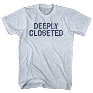 Deeply Closeted Adult Tri-Blend T-shirt - Athletic White