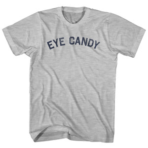 Eye Candy Adult Cotton T-shirt - Grey Heather