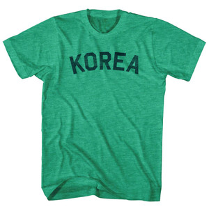 Korea Adult Tri-Blend T-shirt - Athletic Green