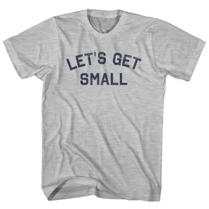 Let's Get Small Womens Cotton Junior Cut T-Shirt - Grey Heather