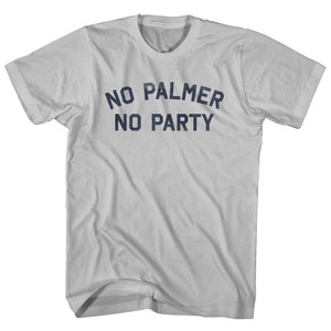 No Palmer No Party Adult Cotton T-shirt - Cool Grey