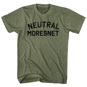Neutral Moresnet Adult Tri-Blend T-shirt - Military Green