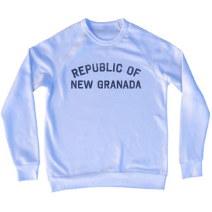 Republic of New Granada Adult Tri-Blend Sweatshirt - White