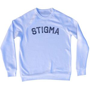 Stigma Adult Tri-Blend Sweatshirt - White