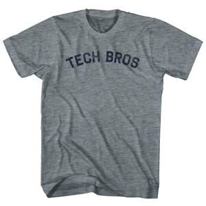 Tech Bros Adult Tri-Blend T-shirt - Athletic Grey