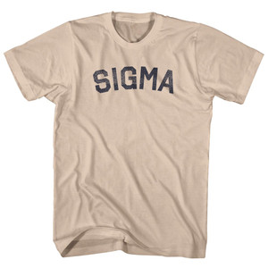 Sigma Adult Cotton T-shirt - Creme