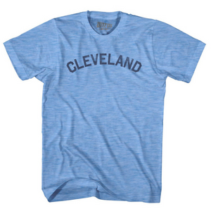 Adult Small - Cleveland Adult Tri-Blend T-shirt - Athletic Blue - Final sale Z481