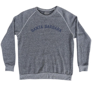 Adult Small - Santa Barbara Adult Tri-Blend Sweatshirt - Athletic Grey - Final sale Z11