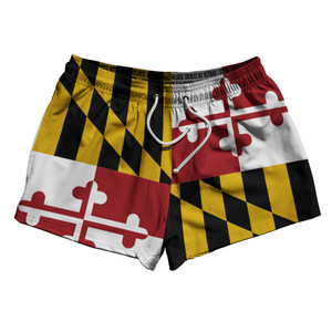 Maryland Flag 2.5" Swim Shorts Made in USA - Flag
