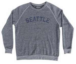 Adult Medium - Seattle Adult Tri-Blend Sweatshirt - Athletic Grey - Final sale R1