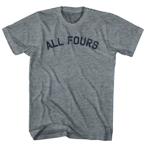 All Fours Youth Tri-Blend T-shirt - Athletic Grey