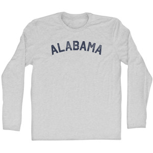 Alabama Adult Cotton Long Sleeve T-shirt - Grey Heather