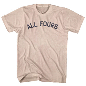 All Fours Adult Tri-Blend T-shirt - Sand