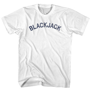 Blackjack Adult Cotton T-shirt - White