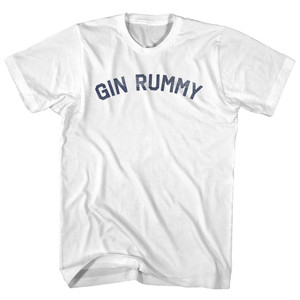 Gin Rummy Youth Cotton T-shirt - White