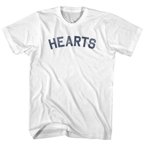 Hearts Womens Cotton Junior Cut T-Shirt - White