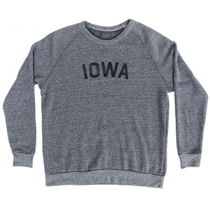 Iowa Adult Tri-Blend Sweatshirt - Athletic Grey
