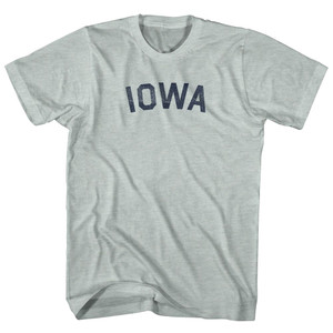 Iowa Adult Tri-Blend T-shirt - Athletic Cool Grey