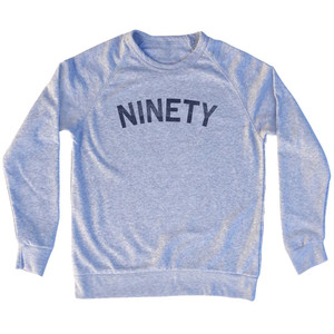 Ninety Adult Tri-Blend Sweatshirt - Grey Heather