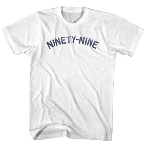 Ninety-Nine Womens Cotton Junior Cut T-Shirt - White