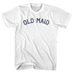 Old Maid Adult Cotton T-shirt - White