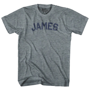 JAMES Youth Tri-Blend T-shirt - Athletic Grey
