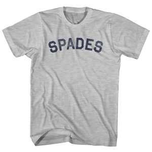 Spades Adult Cotton T-shirt - Grey Heather