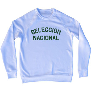 Seleccion Nacional Hunter Green Test Adult Tri-Blend Sweatshirt - White
