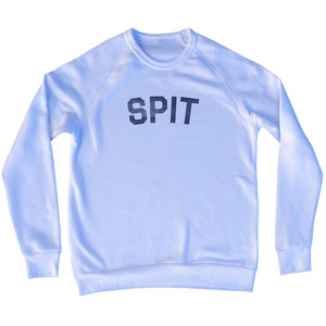 Spit Adult Tri-Blend Sweatshirt - White