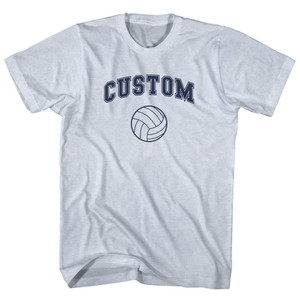 Custom Volleyball Adult Tri-Blend T-shirt - Athletic White