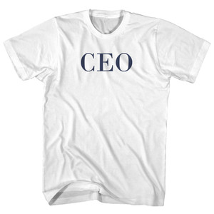 CEO Womens Cotton Junior Cut T-Shirt - White