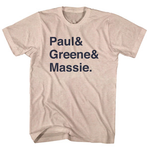 Legends Paul, Greene and Massie Adult Tri-Blend T-shirt - Sand