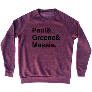 Legends Paul, Greene and Massie Adult Tri-Blend Sweatshirt - Cranberry