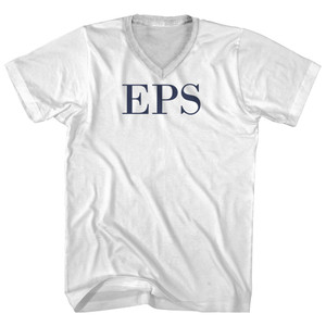 EPS Adult Cotton V-neck T-shirt - White