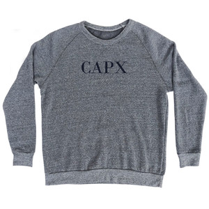 CAPX Adult Tri-Blend Sweatshirt - Athletic Grey