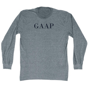 GAAP Adult Tri-Blend Long Sleeve T-shirt - Athletic Grey