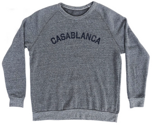 Adult Medium - Casablanca Adult Tri-Blend Sweatshirt Athletic Grey - Final sale Z66