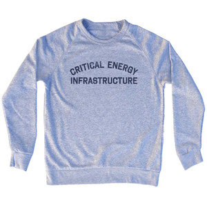 Critical Energy Infrastructure Adult Tri-Blend Sweatshirt - Grey Heather