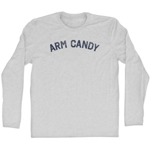 Arm Candy Adult Cotton Long Sleeve T-shirt - Grey Heather