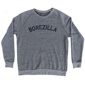 Borezilla Adult Tri-Blend Sweatshirt - Athletic Grey