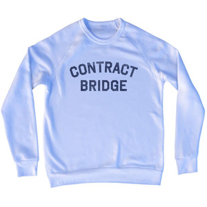 Contract Bridge Adult Tri-Blend Sweatshirt - White