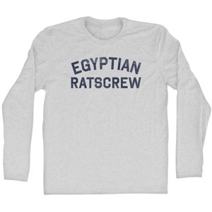 Egyptian Ratscrew Adult Cotton Long Sleeve T-shirt - Grey Heather