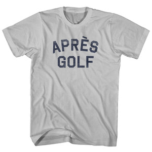 APRES GOLF Adult Cotton T-shirt - Cool Grey